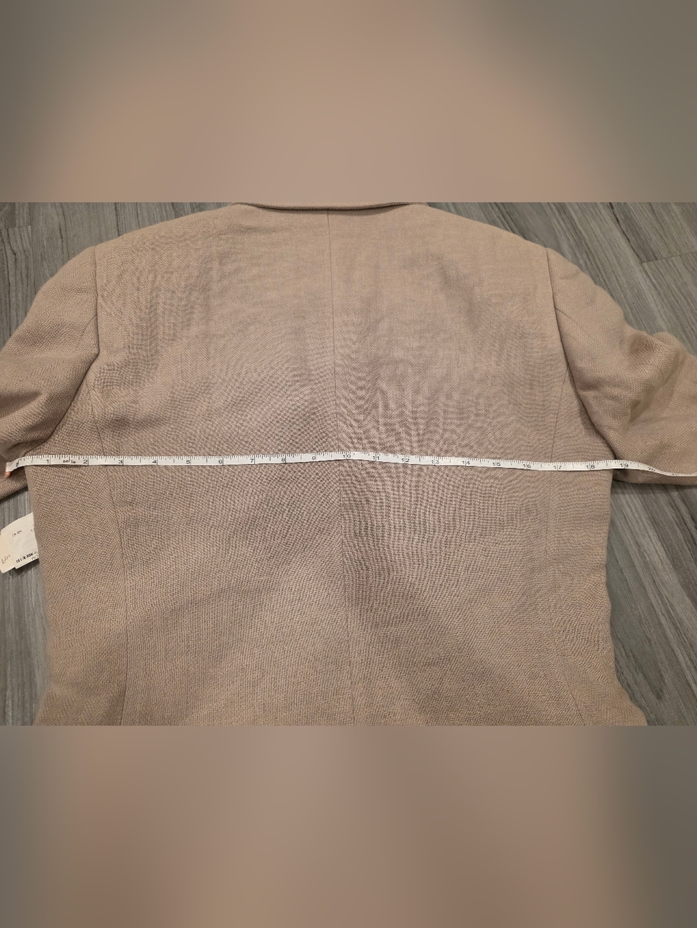 TOPMAN Men's Skinny Blazer Cotton Linen Jacket Stone 34R NWT $167 - Picture 13 of 16